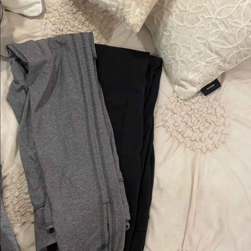 2pk leggings grey/black